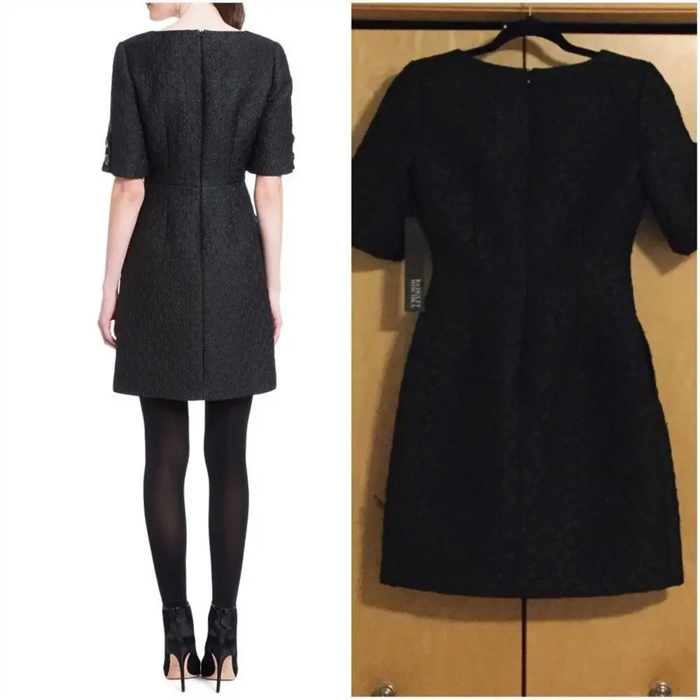 Badgley Mischka Jacquard Cocktail Dress - Picture 3 of 8